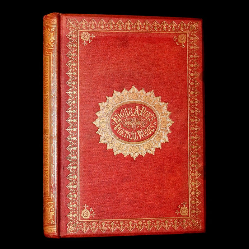 1866 Rare Book - The Poetical Works of Edgar Allan Poe, with Original Memoir