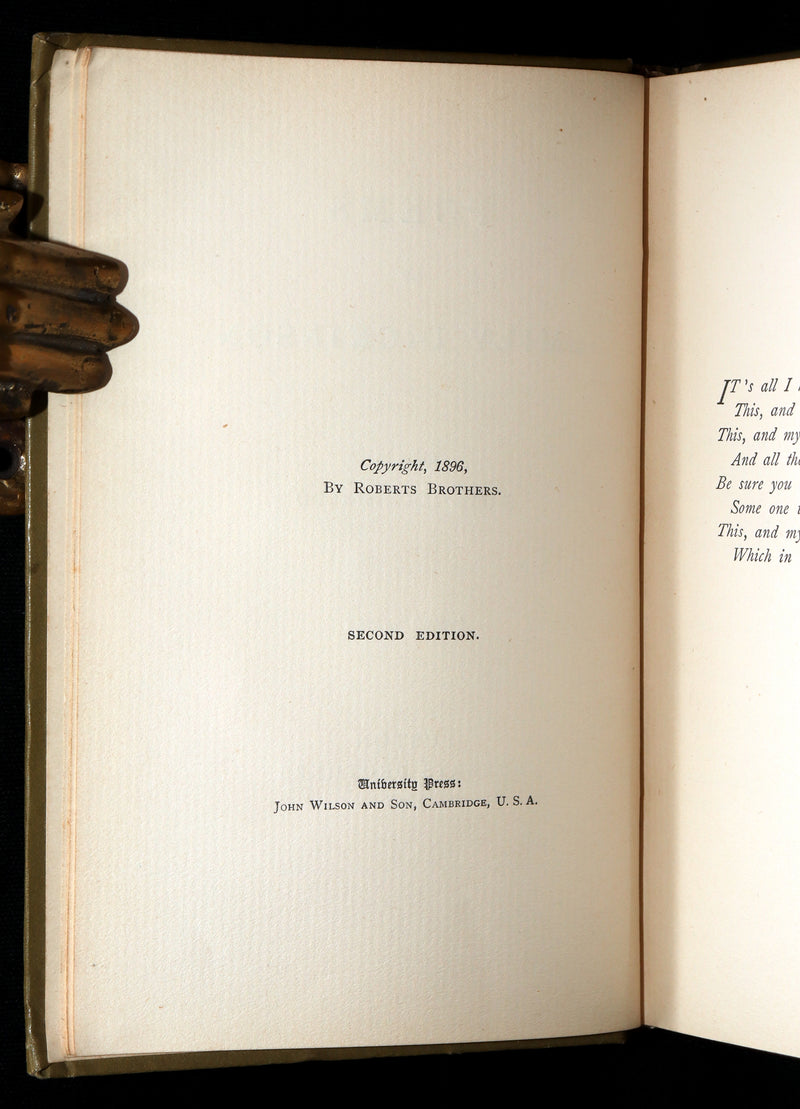 1896 Rare Second Edition - Poems. Third Series, by Emily Dickinson