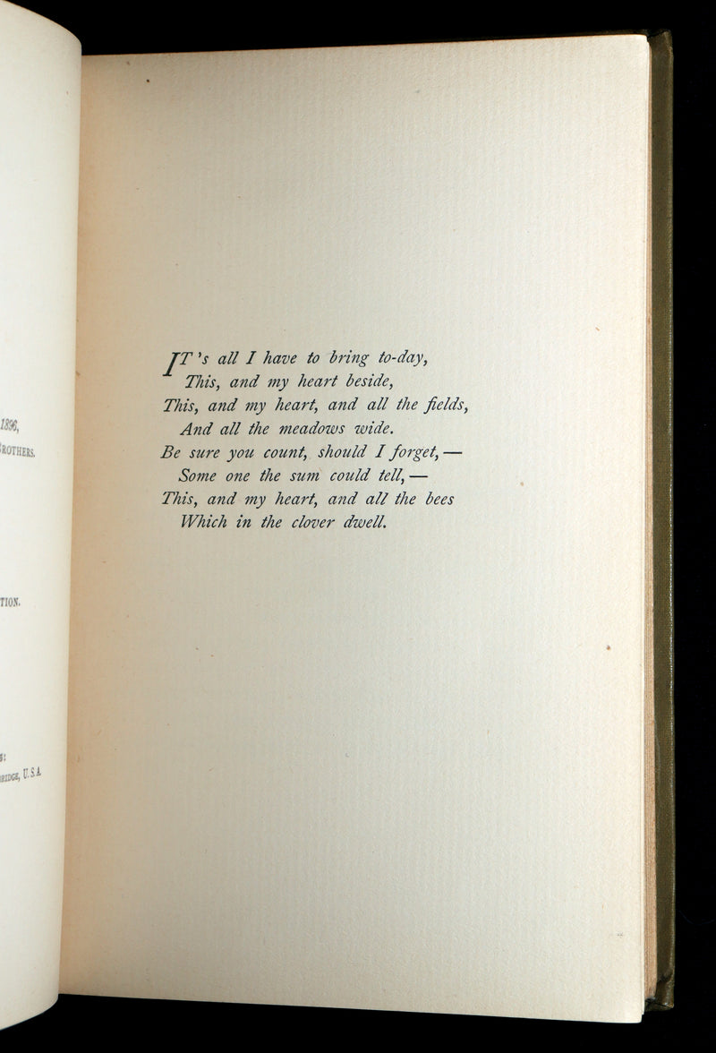 1896 Rare Second Edition - Poems. Third Series, by Emily Dickinson