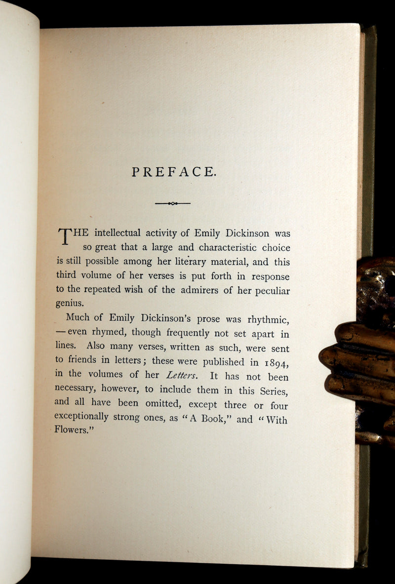 1896 Rare Second Edition - Poems. Third Series, by Emily Dickinson