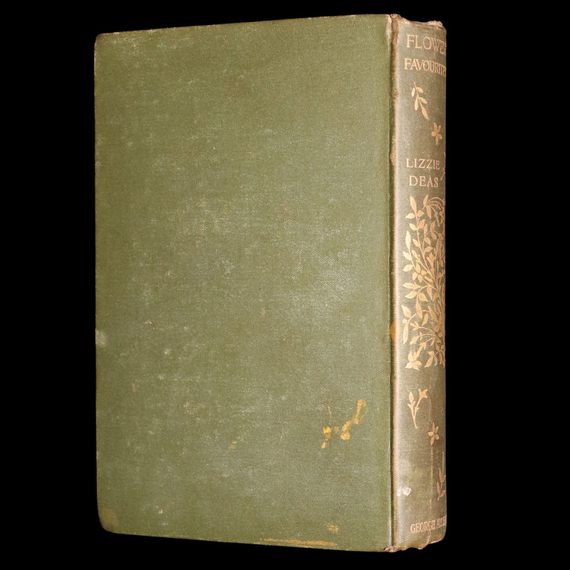 1898 First Edition, Unique Hand-Illuminated - Flower Favourites by Lizzie Deas