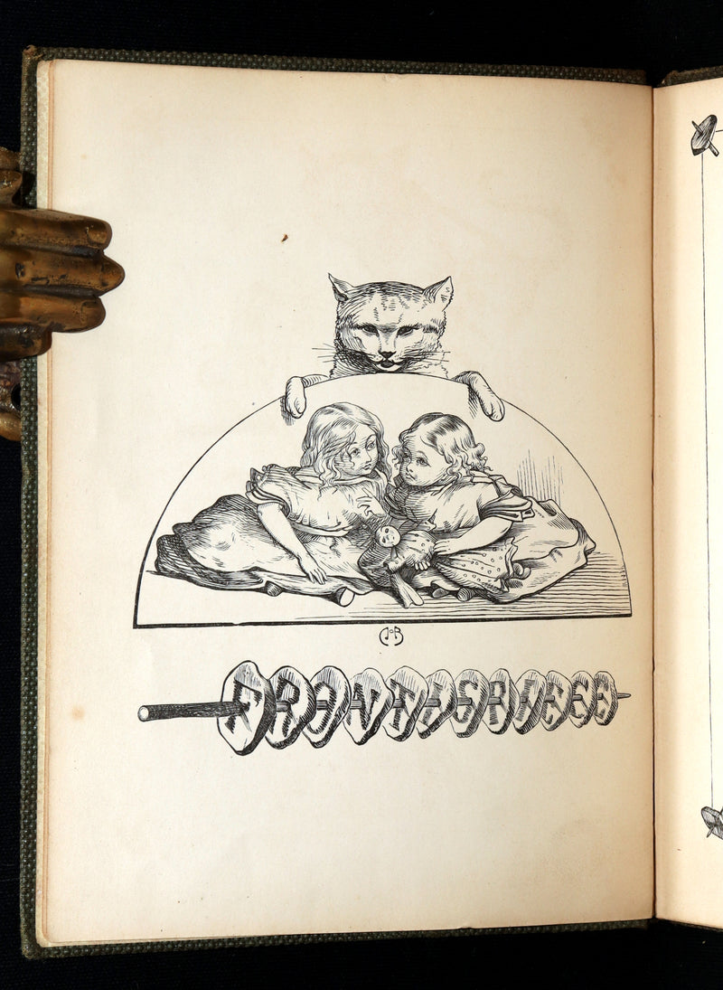 1860 Rare First Edition-The Nine Lives of a Cat, illustrated by Charles Bennett