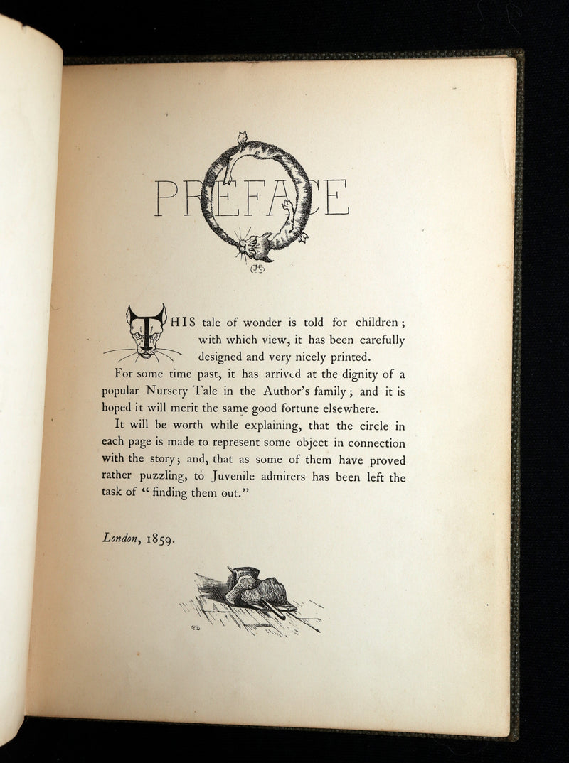 1860 Rare First Edition-The Nine Lives of a Cat, illustrated by Charles Bennett