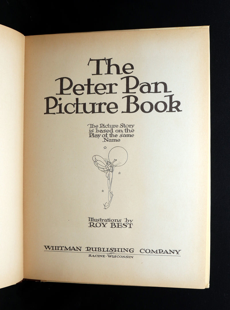 1931 Rare First Illustrated Edition by Roy Best -Picture Story Book of Peter Pan