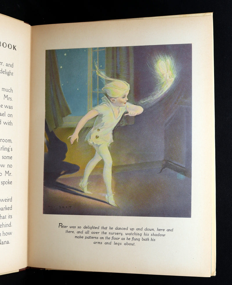 1931 Rare First Illustrated Edition by Roy Best -Picture Story Book of Peter Pan