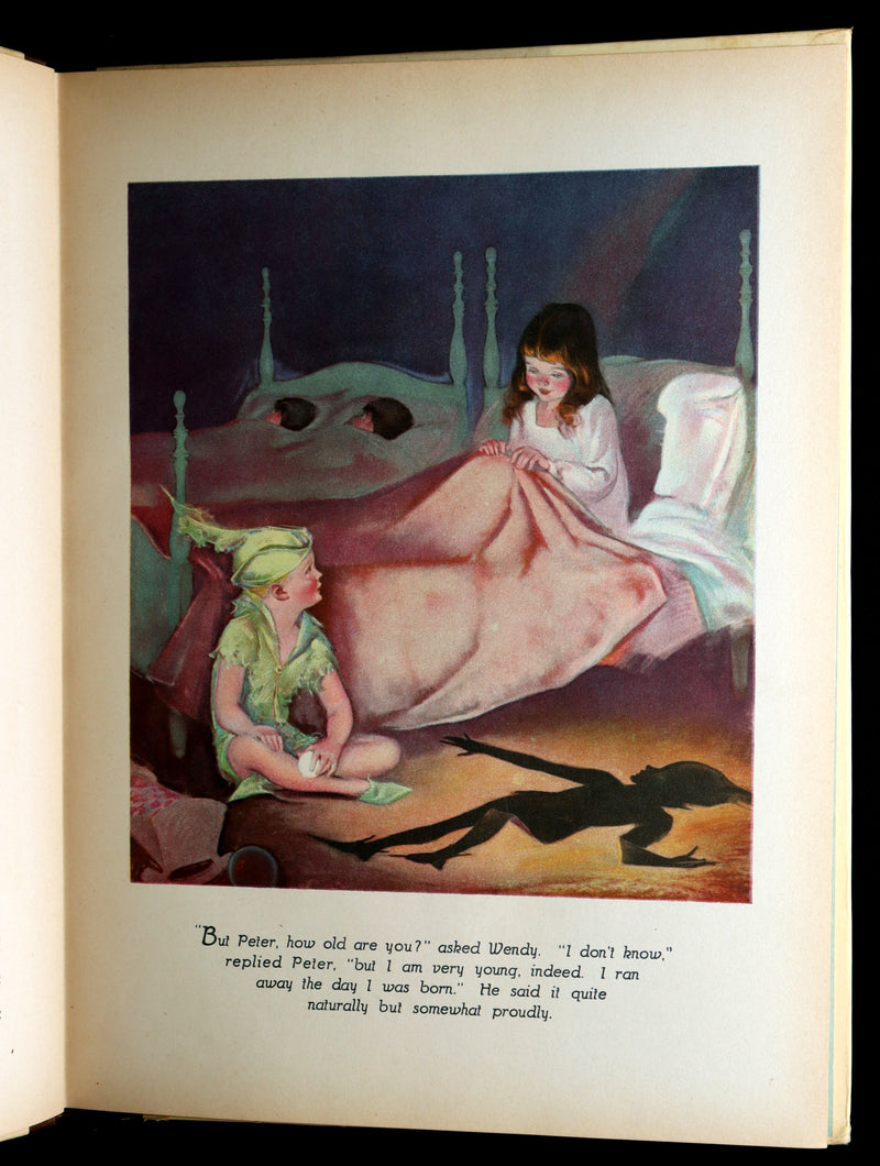 1931 Rare First Illustrated Edition by Roy Best -Picture Story Book of Peter Pan