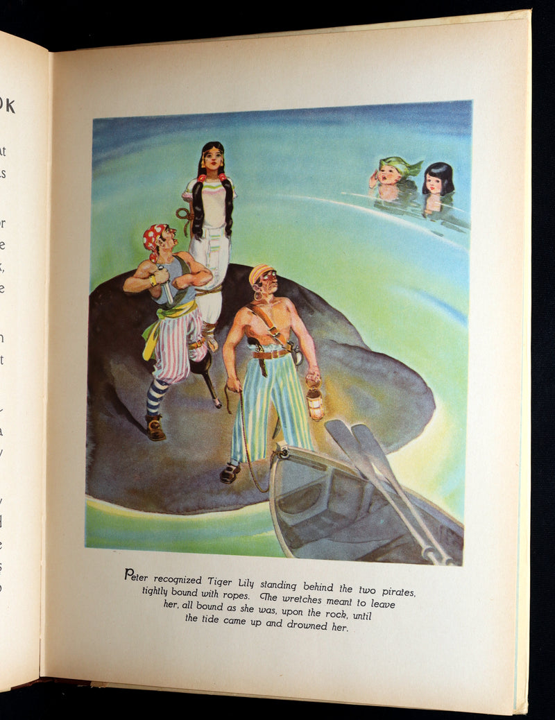 1931 Rare First Illustrated Edition by Roy Best -Picture Story Book of Peter Pan