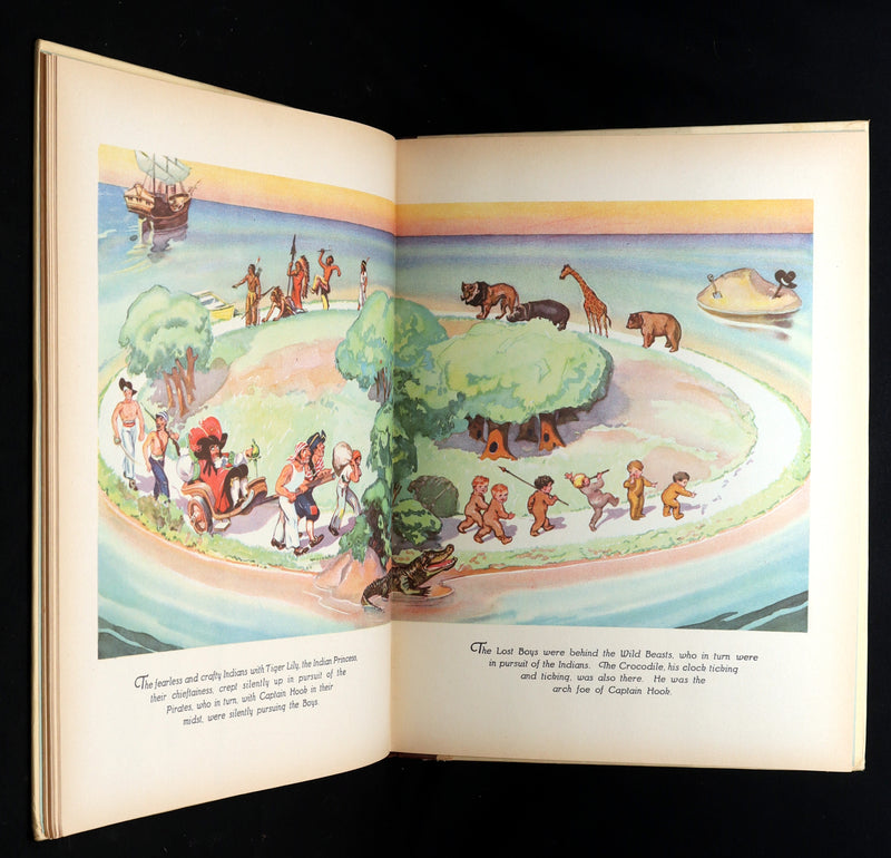 1931 Rare First Illustrated Edition by Roy Best -Picture Story Book of Peter Pan