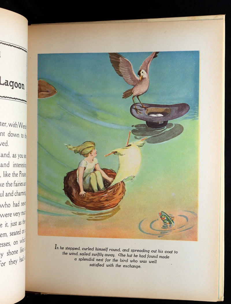 1931 Rare First Illustrated Edition by Roy Best -Picture Story Book of Peter Pan