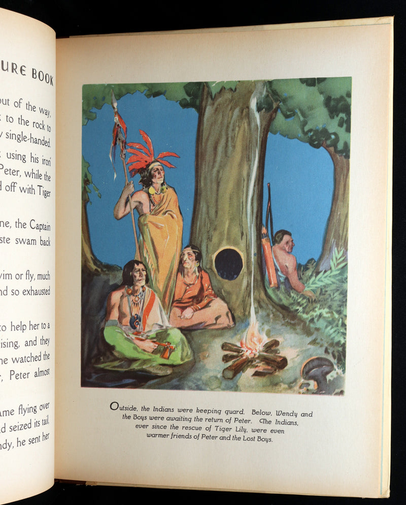 1931 Rare First Illustrated Edition by Roy Best -Picture Story Book of Peter Pan