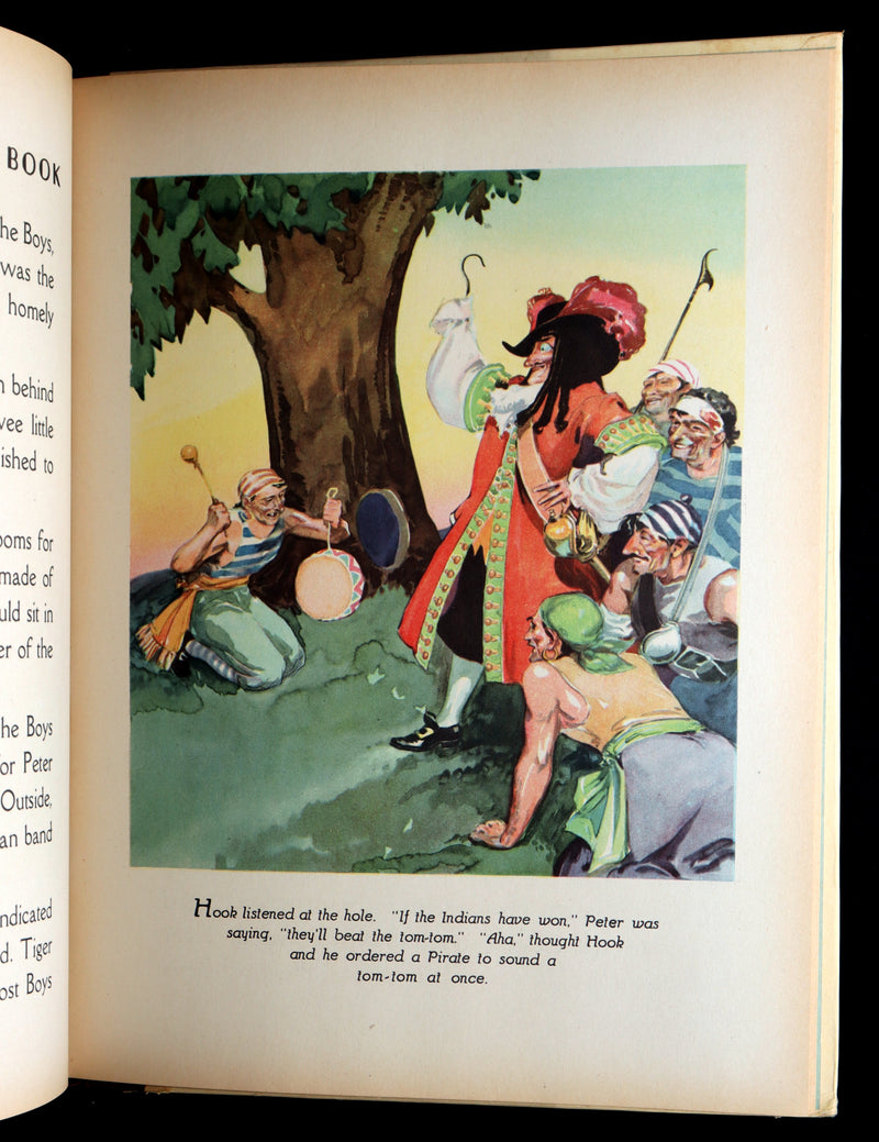1931 Rare First Illustrated Edition by Roy Best -Picture Story Book of Peter Pan
