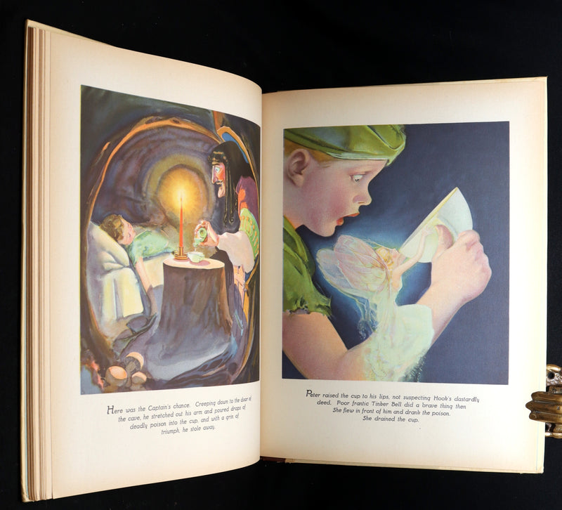 1931 Rare First Illustrated Edition by Roy Best -Picture Story Book of Peter Pan