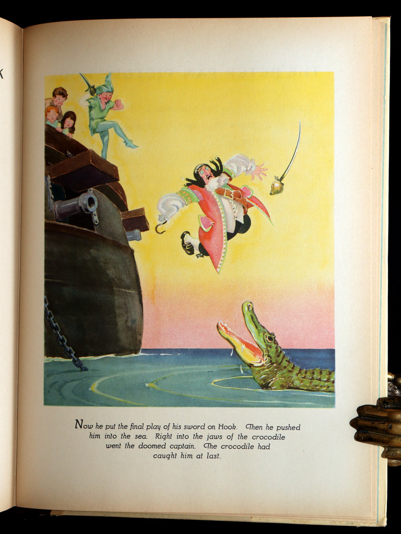 1931 Rare First Illustrated Edition by Roy Best -Picture Story Book of Peter Pan