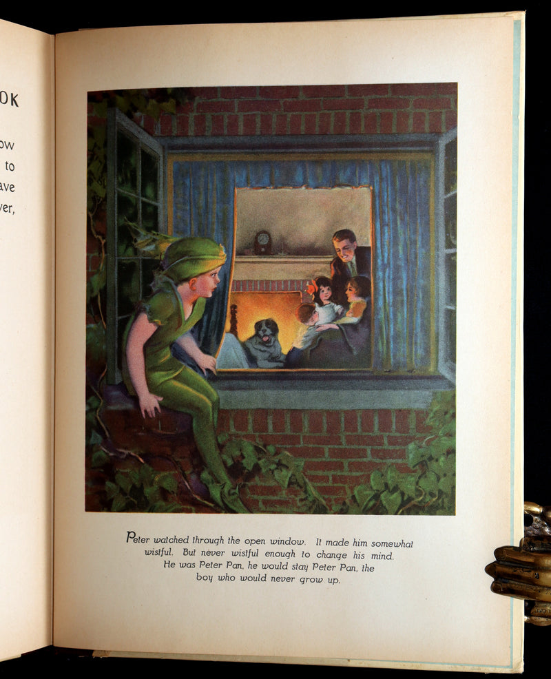 1931 Rare First Illustrated Edition by Roy Best -Picture Story Book of Peter Pan
