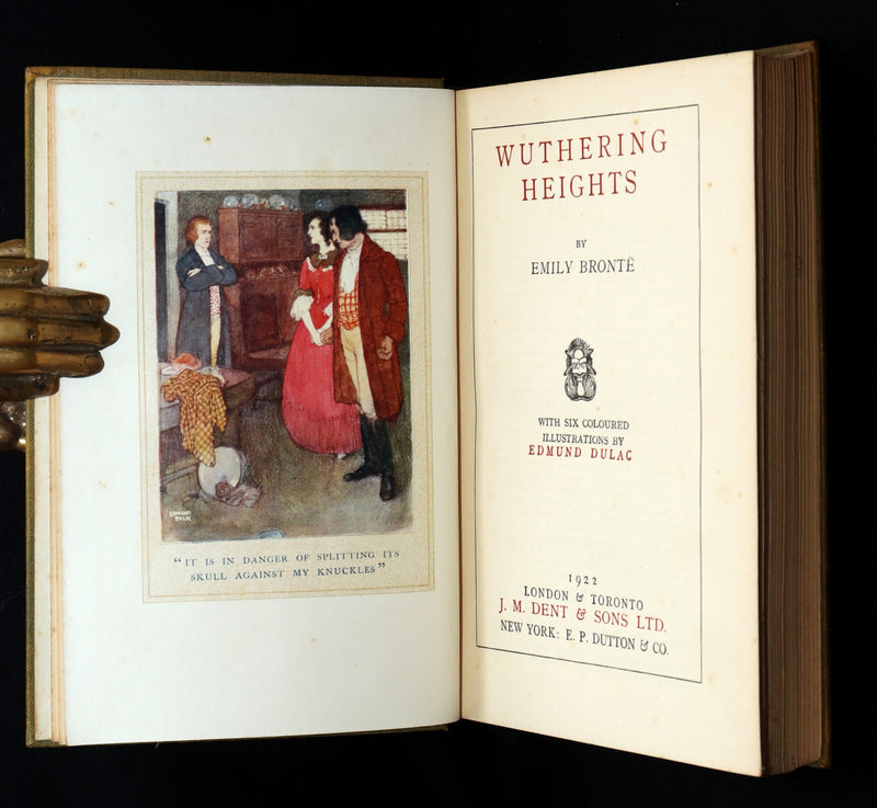 1922 Rare Book - Emily Bronte's Wuthering Heights illustrated by Edmund Dulac