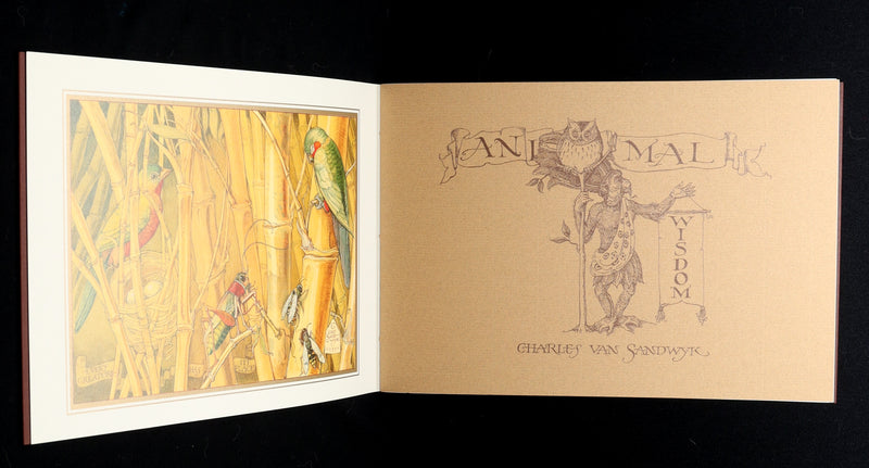 2021 Rare book - Animal Wisdom written and illustrated by Charles van Sandwyk
