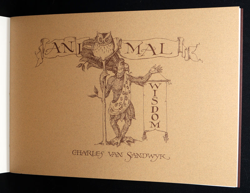 2021 Rare book - Animal Wisdom written and illustrated by Charles van Sandwyk