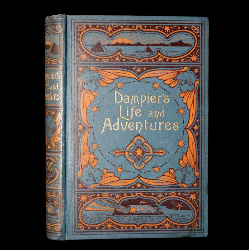 1895 Rare Pirate Book- The Life of William Dampier and The Buccaneers of America