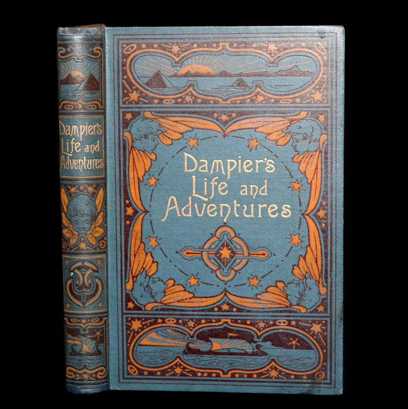 1895 Rare Pirate Book- The Life of William Dampier and The Buccaneers of America