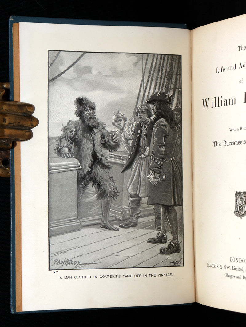 1895 Rare Pirate Book- The Life of William Dampier and The Buccaneers of America