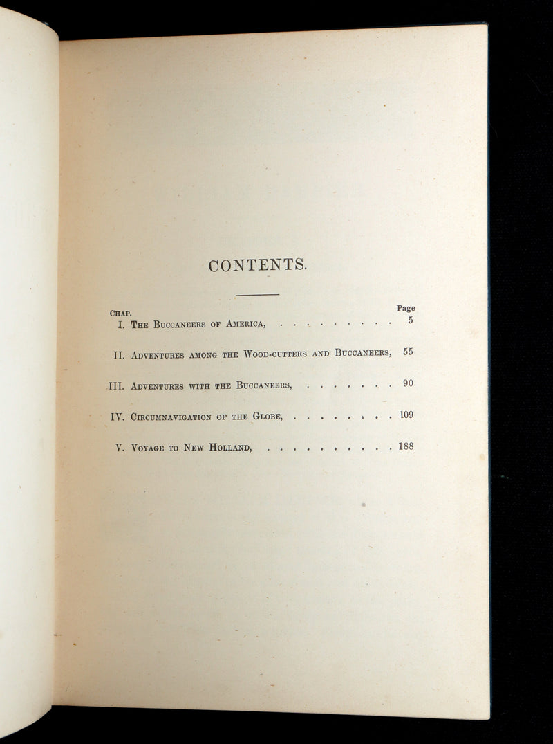 1895 Rare Pirate Book- The Life of William Dampier and The Buccaneers of America