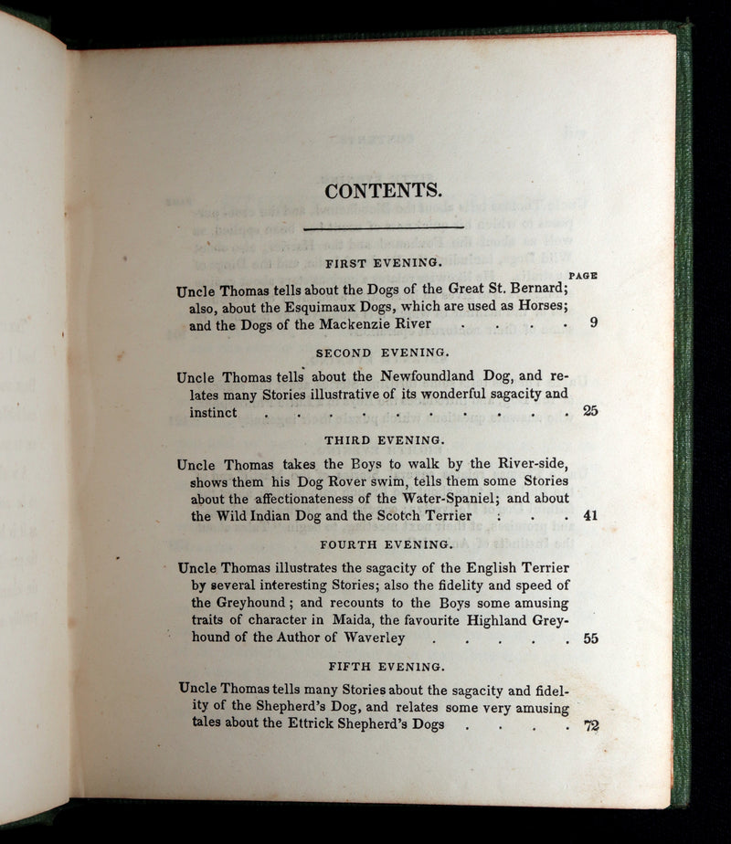 1850 Scarce Book - Stories About Dogs by Thomas Bingley and Thomas Landseer