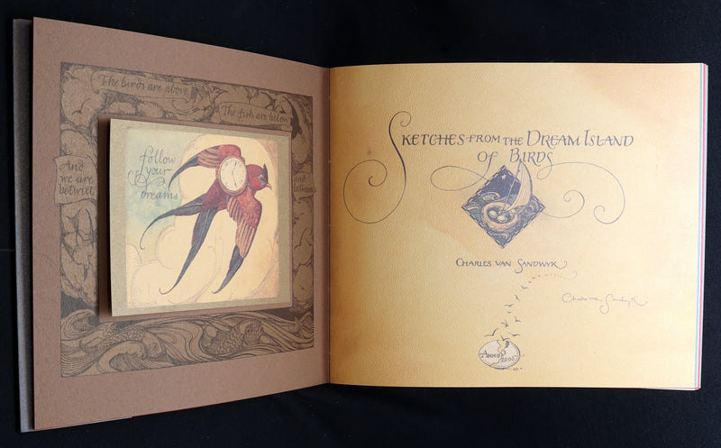 2005 Signed 1stED - Sketches from the Dream Island of Birds, Charles van Sandwyk