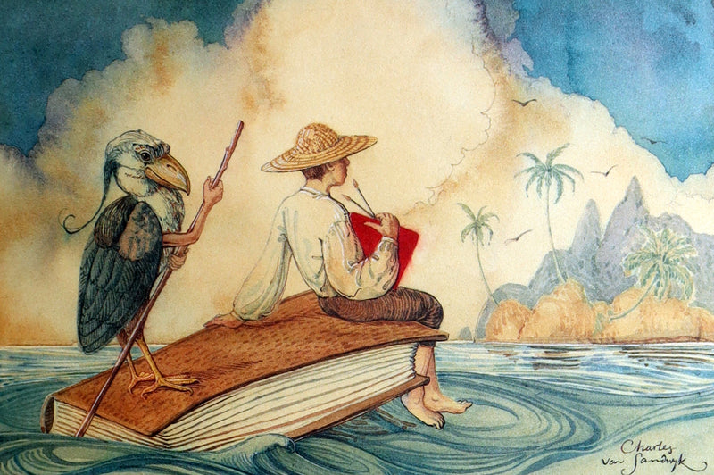 2005 Signed 1stED - Sketches from the Dream Island of Birds, Charles van Sandwyk