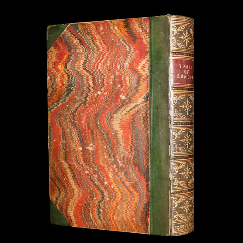 1854 Rare Book - The Tower of London, A Romance Illustrated by George Cruikshank