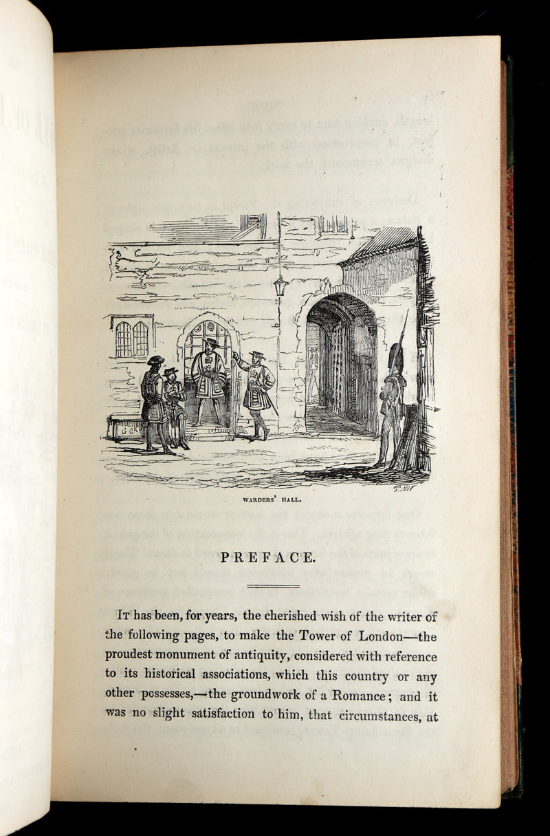 1854 Rare Book - The Tower of London, A Romance Illustrated by George Cruikshank