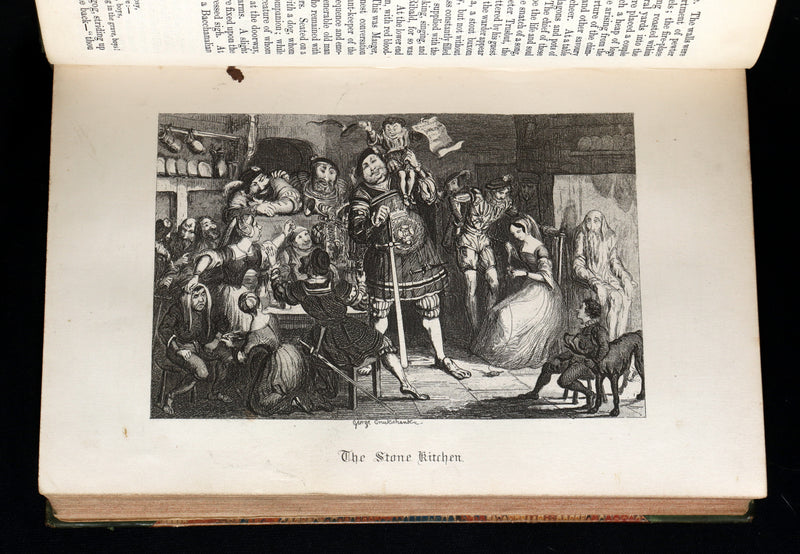 1854 Rare Book - The Tower of London, A Romance Illustrated by George Cruikshank