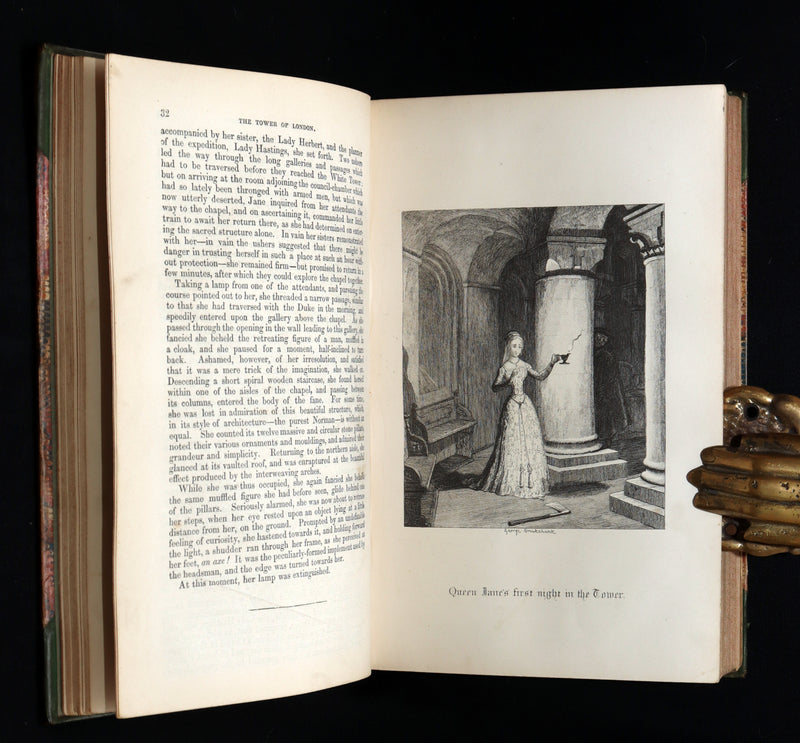 1854 Rare Book - The Tower of London, A Romance Illustrated by George Cruikshank
