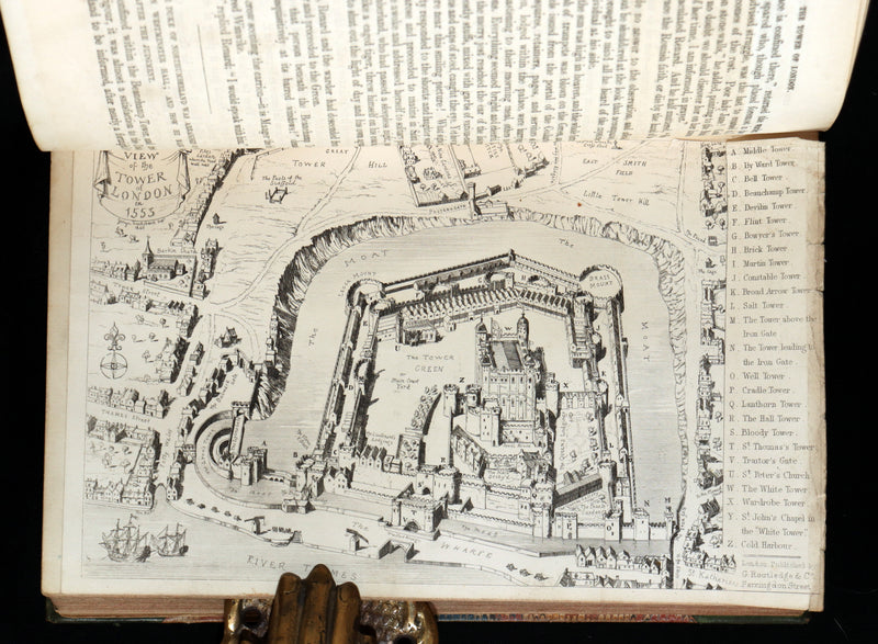1854 Rare Book - The Tower of London, A Romance Illustrated by George Cruikshank
