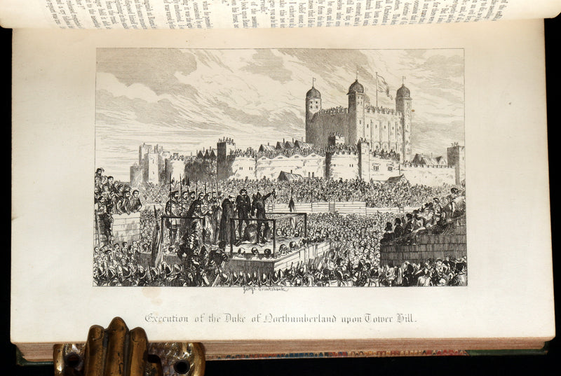 1854 Rare Book - The Tower of London, A Romance Illustrated by George Cruikshank