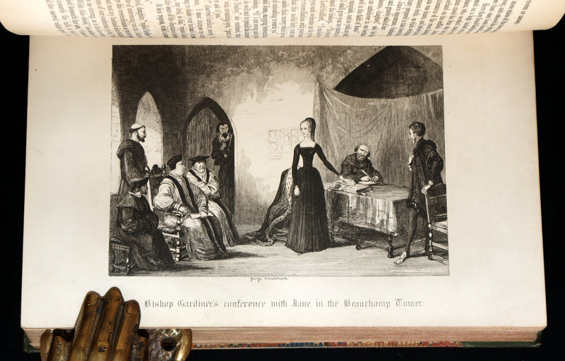 1854 Rare Book - The Tower of London, A Romance Illustrated by George Cruikshank