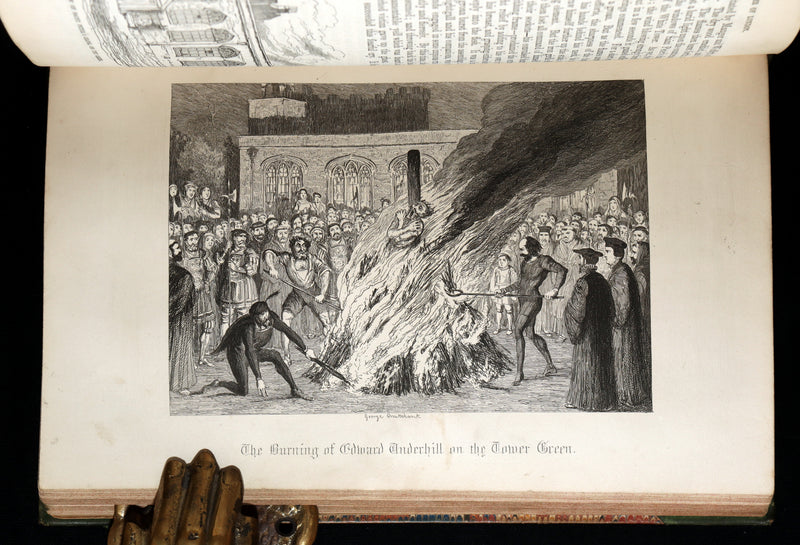 1854 Rare Book - The Tower of London, A Romance Illustrated by George Cruikshank
