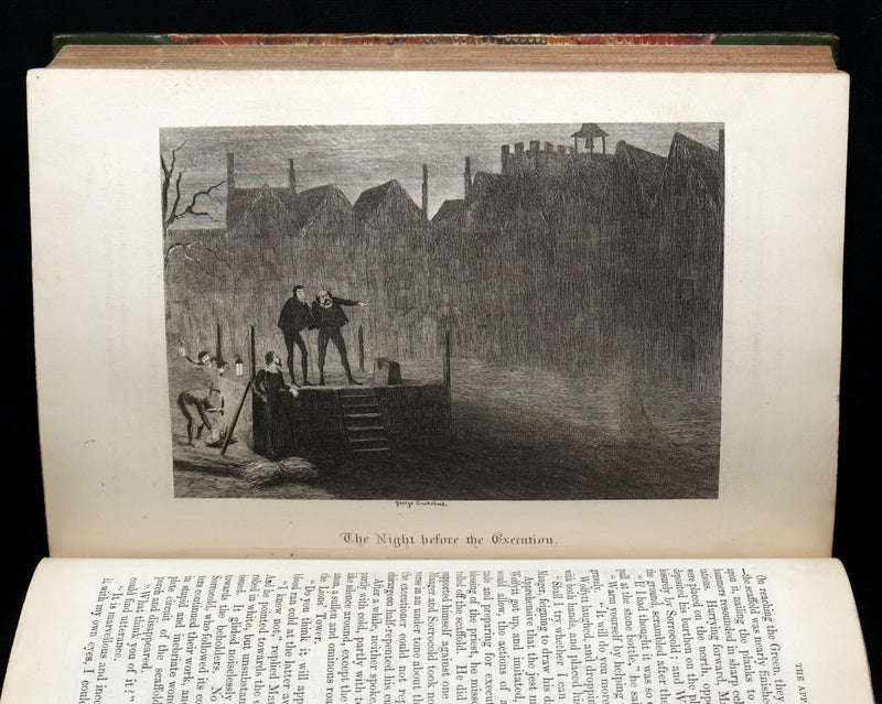 1854 Rare Book - The Tower of London, A Romance Illustrated by George Cruikshank