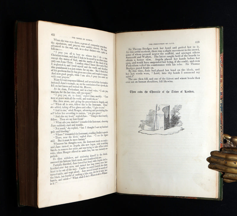 1854 Rare Book - The Tower of London, A Romance Illustrated by George Cruikshank