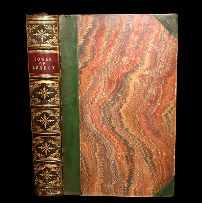 1854 Rare Book - The Tower of London, A Romance Illustrated by George Cruikshank