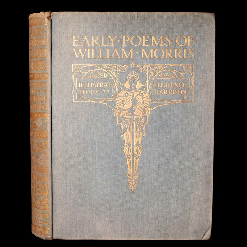 1914 Rare 1stED - Poems of William Morris by Pre-Raphaelite Florence Harrison