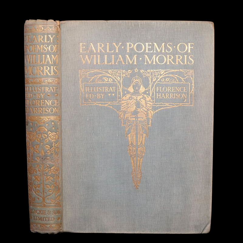 1914 Rare 1stED - Poems of William Morris by Pre-Raphaelite Florence Harrison