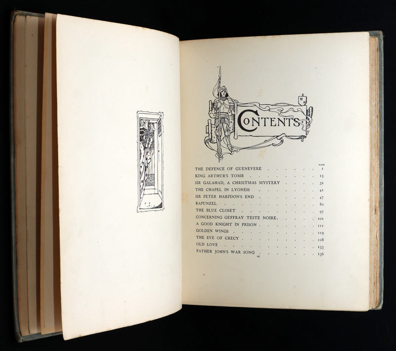 1914 Rare 1stED - Poems of William Morris by Pre-Raphaelite Florence Harrison