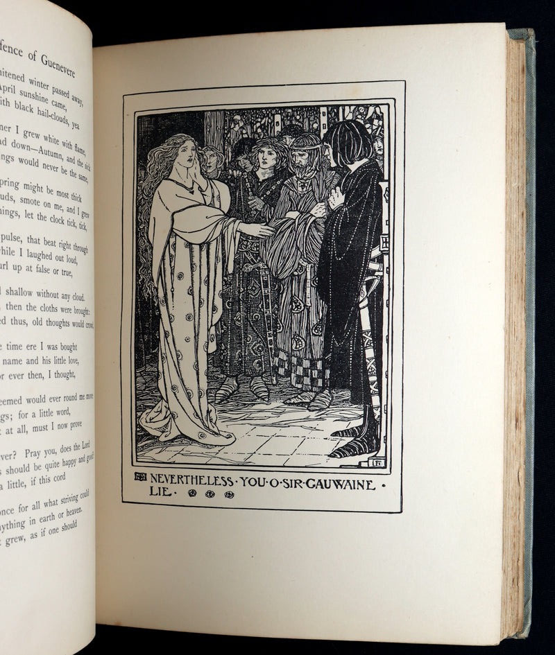 1914 Rare 1stED - Poems of William Morris by Pre-Raphaelite Florence Harrison