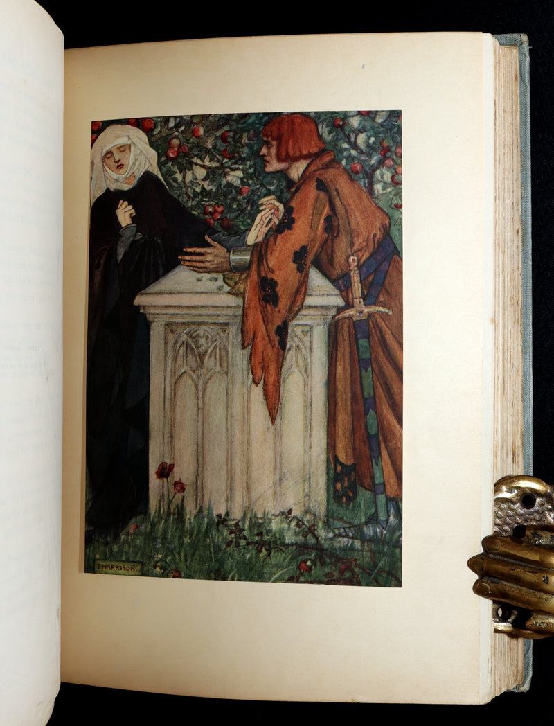 1914 Rare 1stED - Poems of William Morris by Pre-Raphaelite Florence Harrison