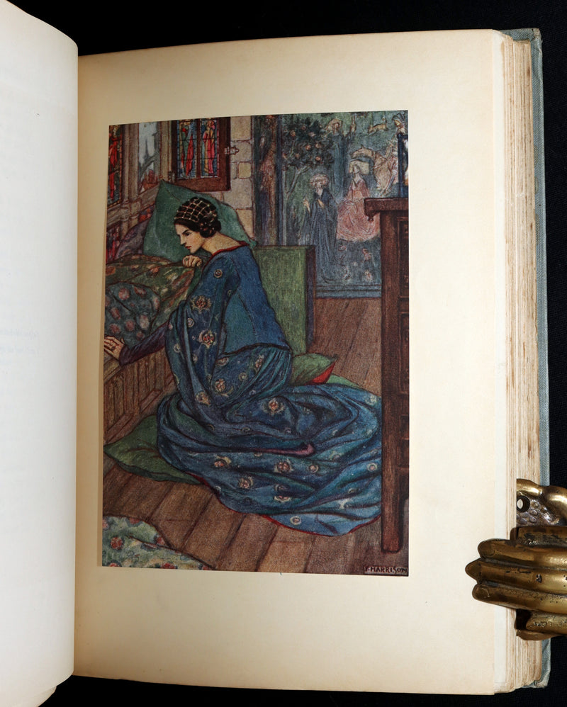 1914 Rare 1stED - Poems of William Morris by Pre-Raphaelite Florence Harrison