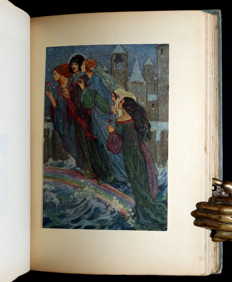 1914 Rare 1stED - Poems of William Morris by Pre-Raphaelite Florence Harrison