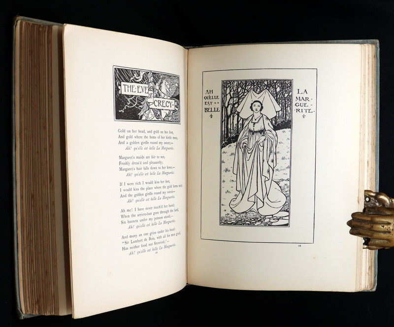 1914 Rare 1stED - Poems of William Morris by Pre-Raphaelite Florence Harrison