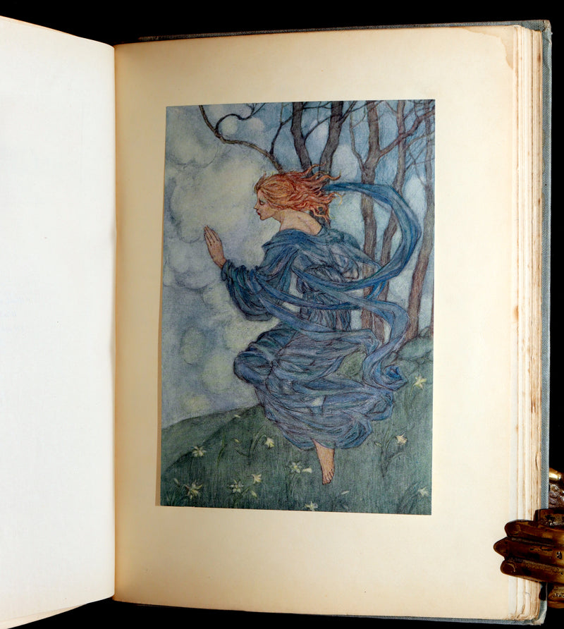 1914 Rare 1stED - Poems of William Morris by Pre-Raphaelite Florence Harrison