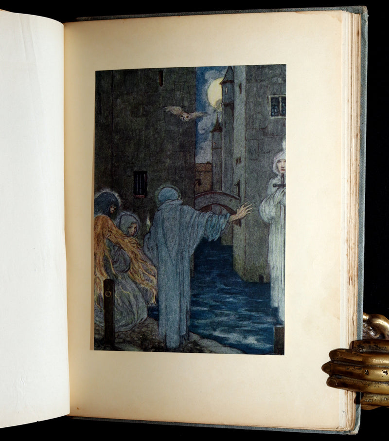 1914 Rare 1stED - Poems of William Morris by Pre-Raphaelite Florence Harrison