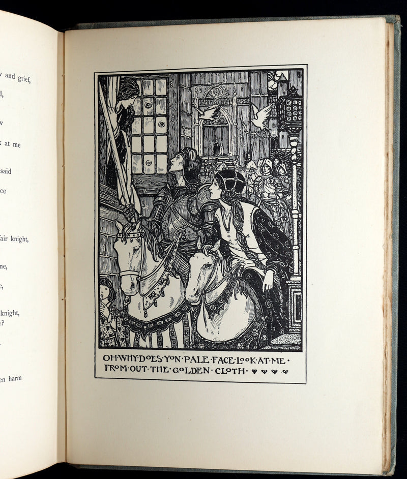 1914 Rare 1stED - Poems of William Morris by Pre-Raphaelite Florence Harrison